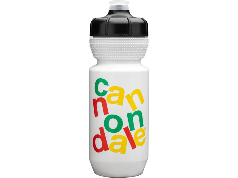 Cannondale Gripper Stacked Bottle White/Yellow 600ml click to zoom image