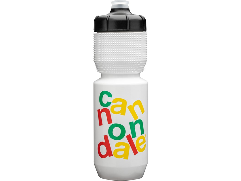 Cannondale Gripper Stacked Bottle White/Yellow 750ml click to zoom image