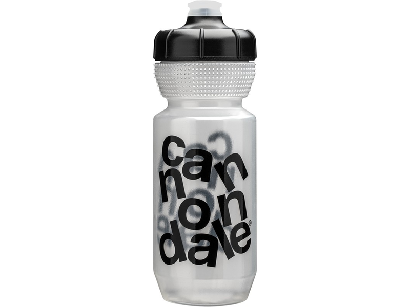 Cannondale Gripper Stacked Bottle Clear/Black 600ml click to zoom image