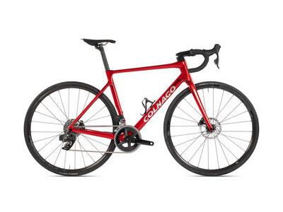 Colnago V4 Disc 2025 Complete Road Bike Ultegra Di2 12 Speed Red Silver, VDRD