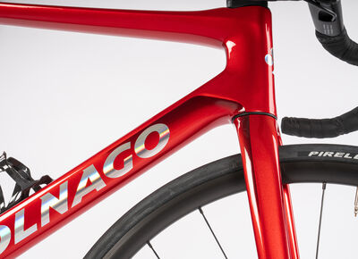 Colnago V4 Disc 2025 Complete Road Bike Ultegra Di2 12 Speed Red Silver, VDRD click to zoom image