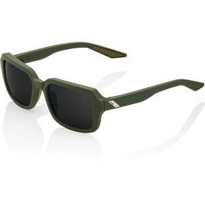 100% Ridely - Soft Tact Army Green - Black Mirror Lens 