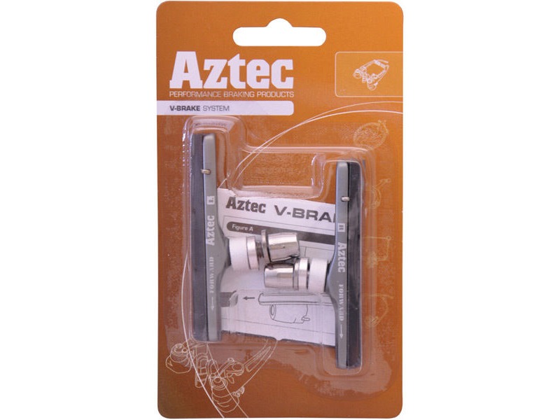 Aztec V-type cartridge system brake blocks standard Grey / Charcoal click to zoom image