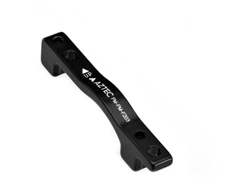 Aztec Adapter for post type calliper, for 203 mm post fork mount Black click to zoom image
