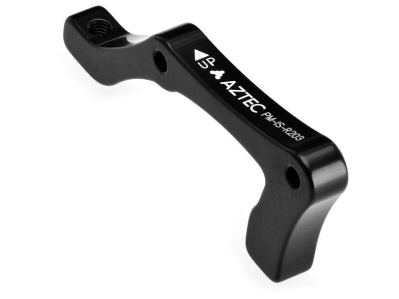Aztec Adapter for post type calliper, for 203 mm IS frame mount Black click to zoom image