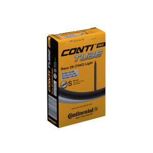 Continental Race Tube Light - Presta 80mm Valve: Black 700x20-25c 