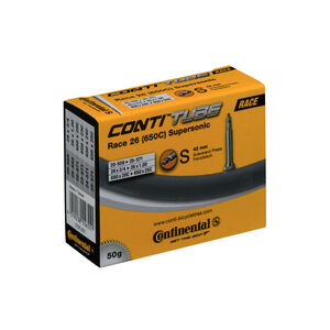 Continental Race Tube Supersonic - Presta 42mm Valve: Black 700x20-25c 