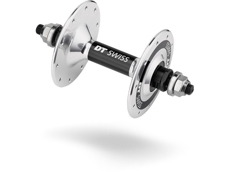 DT Swiss Track front hub, 100mm bolt on, 20 hole silver click to zoom image