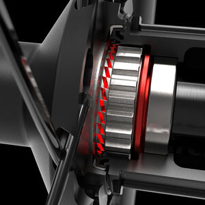 DT Swiss ARC 1400 DICUT disc brake wheel, carbon clincher 50 x 20 mm rim, rear click to zoom image