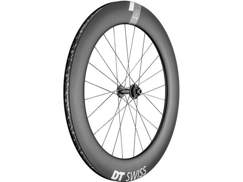 DT Swiss ARC 1400 DICUT disc brake wheel, carbon clincher 80 x 20 mm rim, front click to zoom image