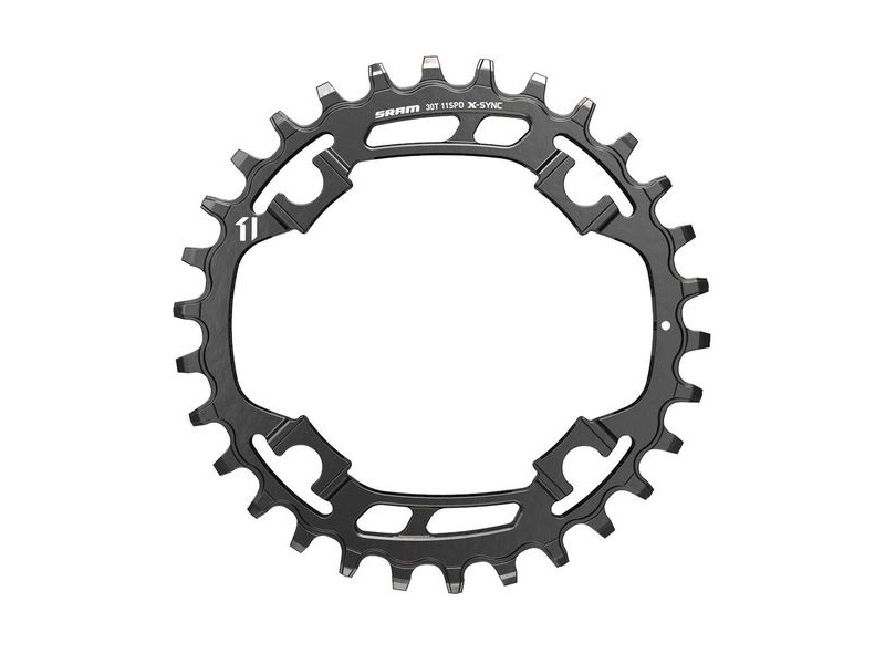 SRAM Chain Ring X-sync 44t 11 Speed Apex1 Asymmetric 110bcd Alumblack Bb30 Or Gxp 11 Spd 44t click to zoom image