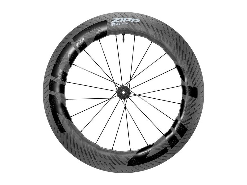 Zipp Wheel - 858 Nsw Carbon Tubeless Disc Brake Center Locking 700c Front 20spokes 12x100mm Standard Graphic C1: 12x100mm click to zoom image