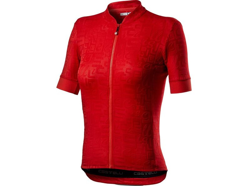 Castelli Promessa Jacquard Jersey Red click to zoom image