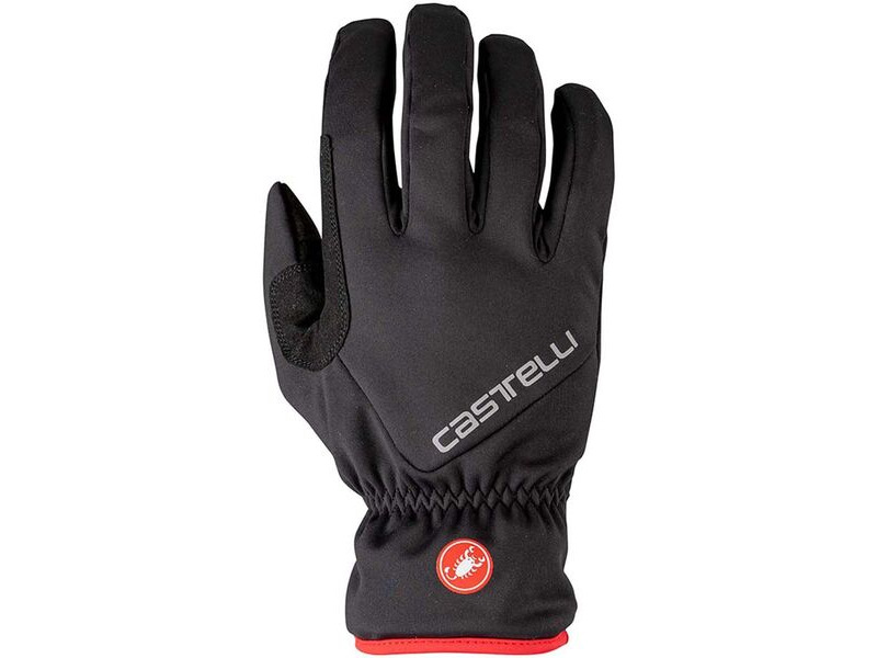 Castelli Entrata Thermal Gloves Black click to zoom image