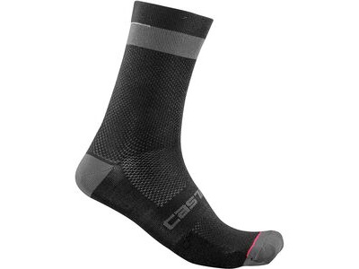 Castelli Alpha 18 Socks Black/Dark Gray