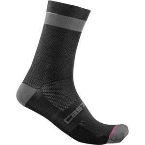 Castelli Alpha 18 Socks Black/Dark Gray 