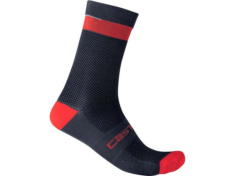 Castelli Alpha 18 Socks Savile Blue/Red click to zoom image