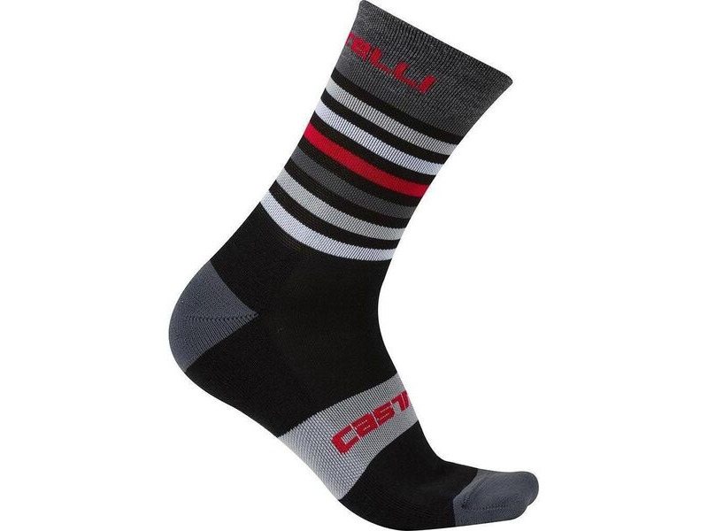 Castelli Gregge 15 Socks Black/Red click to zoom image