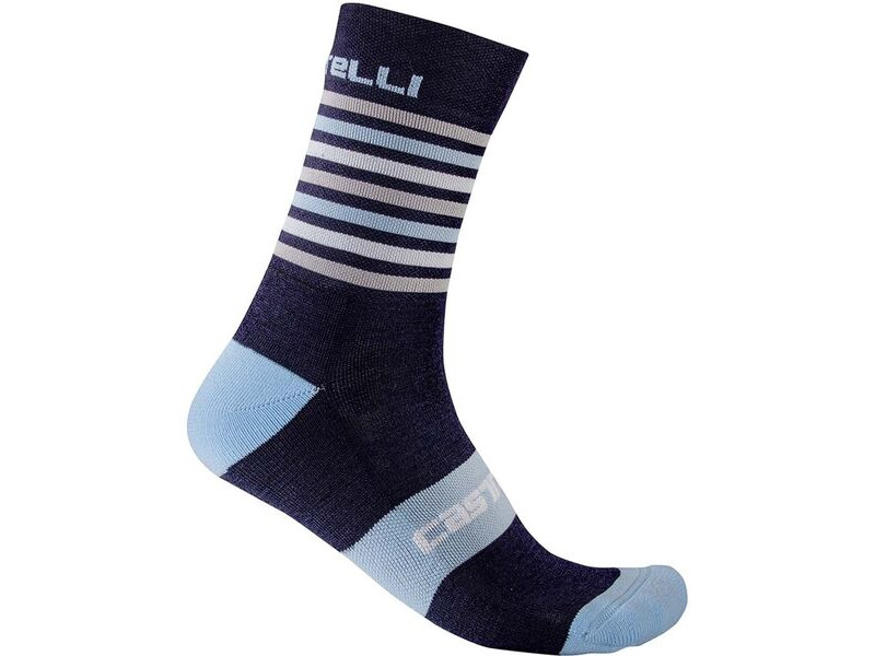 Castelli Gregge 15 Socks Savile Blue/Dusk Blue click to zoom image
