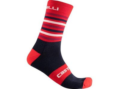 Castelli Gregge 15 Socks Red/Savile Blue