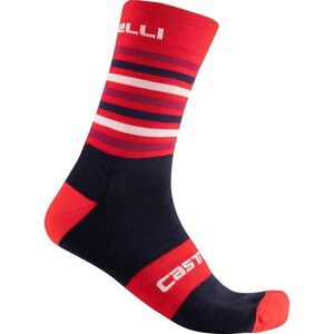 Castelli Gregge 15 Socks Red/Savile Blue 