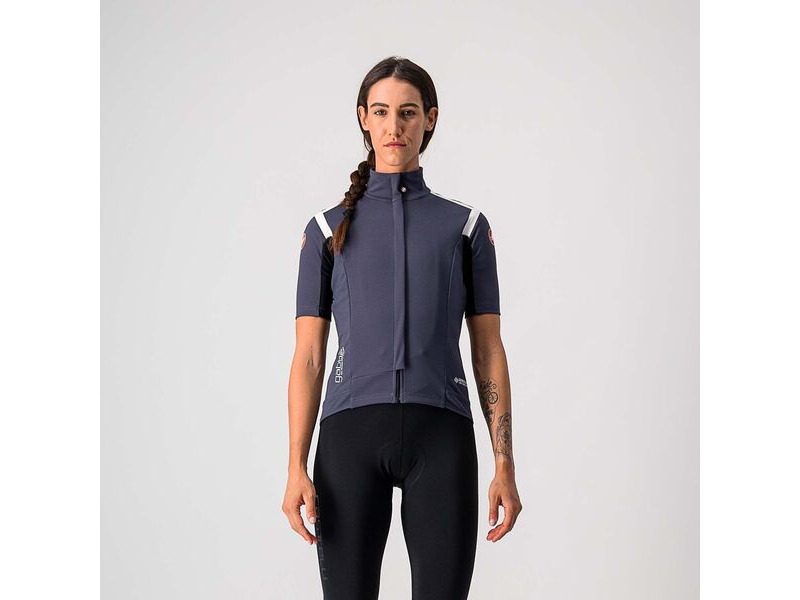 Castelli Gabba RoS Short Sleeve Women's Jersey Dark Steel Blue/Soft Pink click to zoom image