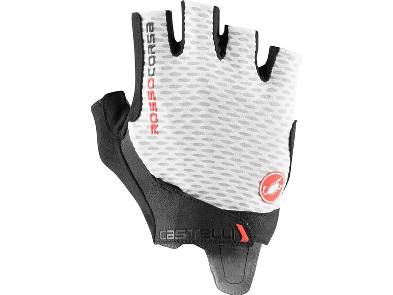 Castelli Rosso Corsa Pro V Gloves White click to zoom image
