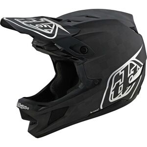 Troy Lee Designs D4 Carbon Helmet Stealth - Black/Silver 2022