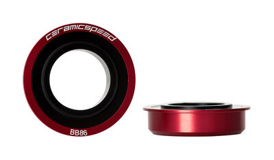 CeramicSpeed BB86 Shimano MTB Coated Bottom Bracket  Red  click to zoom image