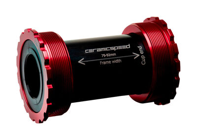CeramicSpeed T47 Shimano Coated Bottom Bracket  Red  click to zoom image