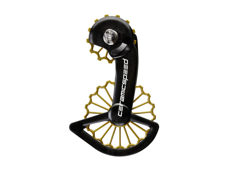 CeramicSpeed OSPW 3D Hollow Titanium Nitride TiN Coated SRAM Red & Force AXS Pulley Wheels click to zoom image