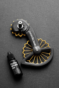 CeramicSpeed OSPW 3D Hollow Titanium Nitride TiN Coated SRAM Red & Force AXS Pulley Wheels click to zoom image