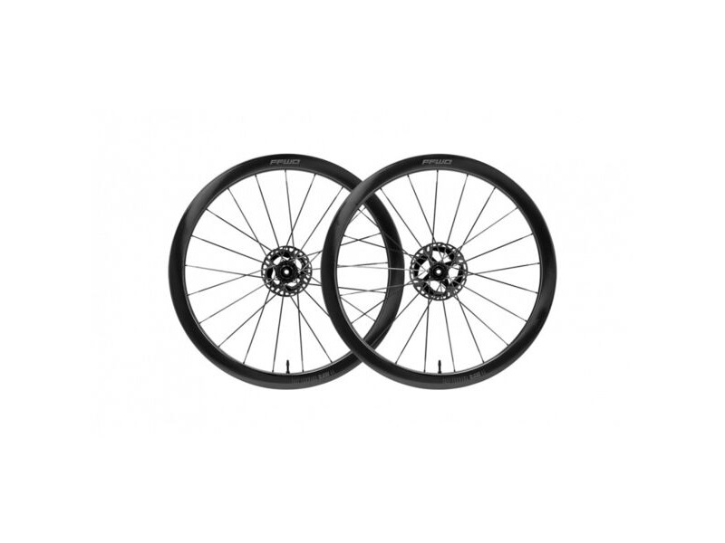 Fast Forward Wheels RAW44 Carbon Clincher Disc Brake Wheelset Pair Disc Brake (Centrelock) 44mm Gloss Shimano click to zoom image