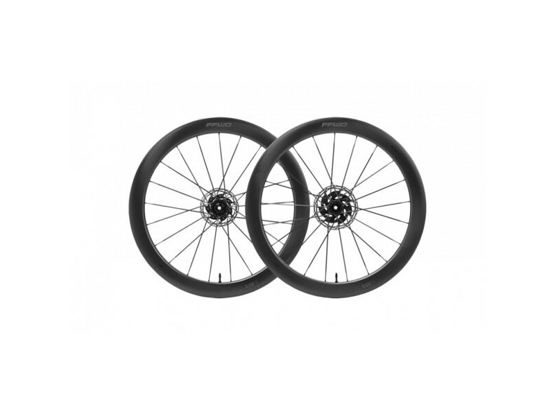 Fast Forward Wheels RAW55 Carbon Clincher Disc Brake Wheelset Pair Disc Brake (Centrelock) 55mm Matte Shimano click to zoom image