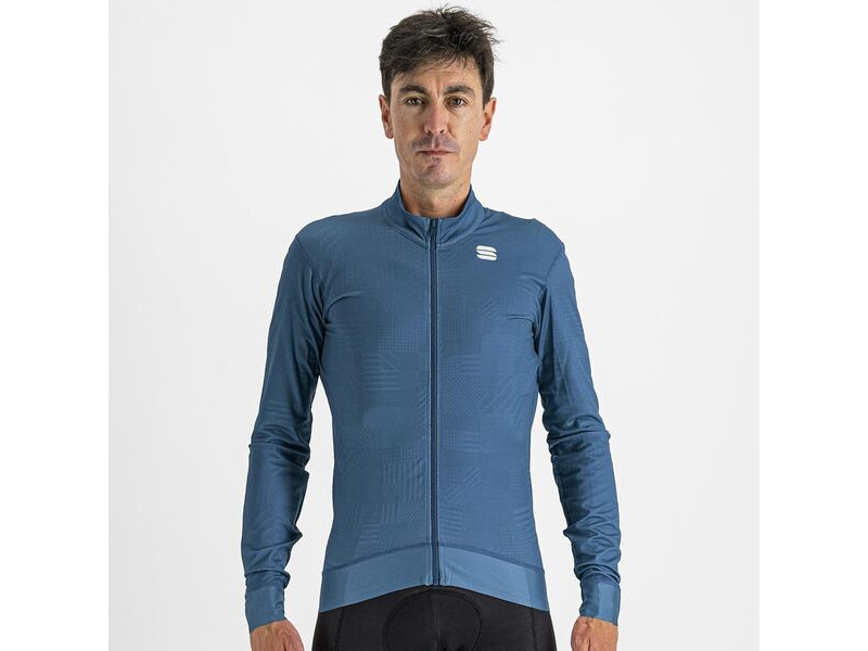 Sportful Loom Thermal Jersey Blue Sea click to zoom image