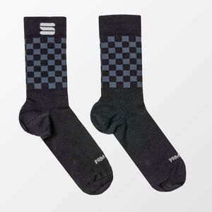 Sportful Checkmate Winter Socks Black Anthracite 