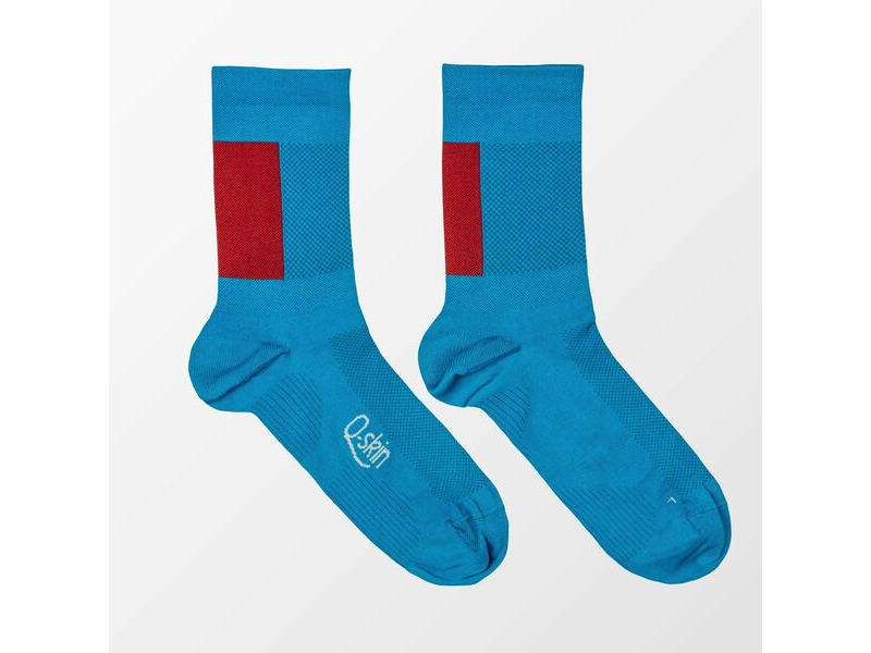 Sportful Snap Socks Berry Blue/Cayenna Red click to zoom image