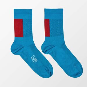 Sportful Snap Socks Berry Blue/Cayenna Red 