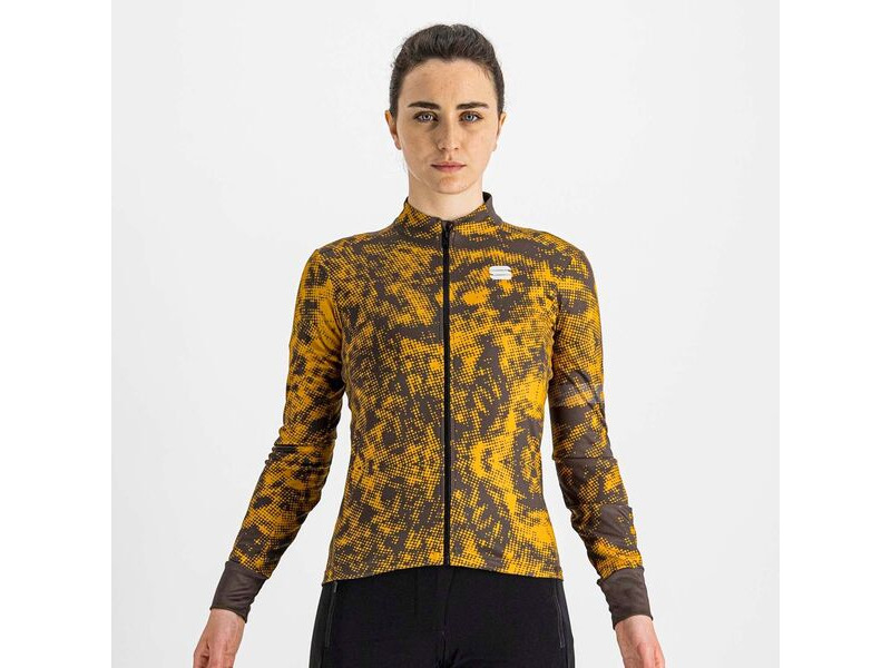 Sportful Escape Supergiara Women's Thermal Jersey Cacao Golden Oak click to zoom image