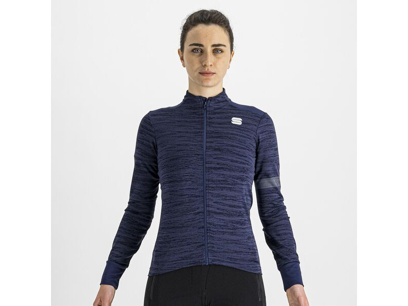 Sportful Supergiara Women's Thermal Jersey Blue click to zoom image