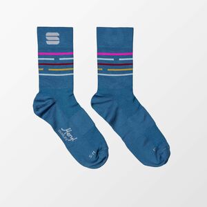 Sportful Vélodrome Women's Socks Berry Blue/Multicolour 