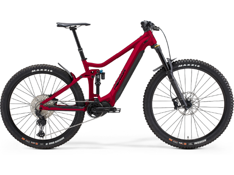 Merida eOne-Sixty 700 - Electric Mountain Bike - Red / Black click to zoom image
